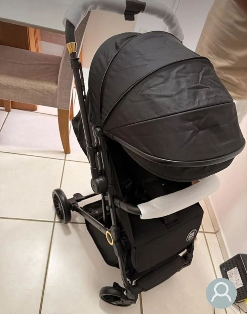 CARRINHO DE BEBE (BERÇO) PRETO