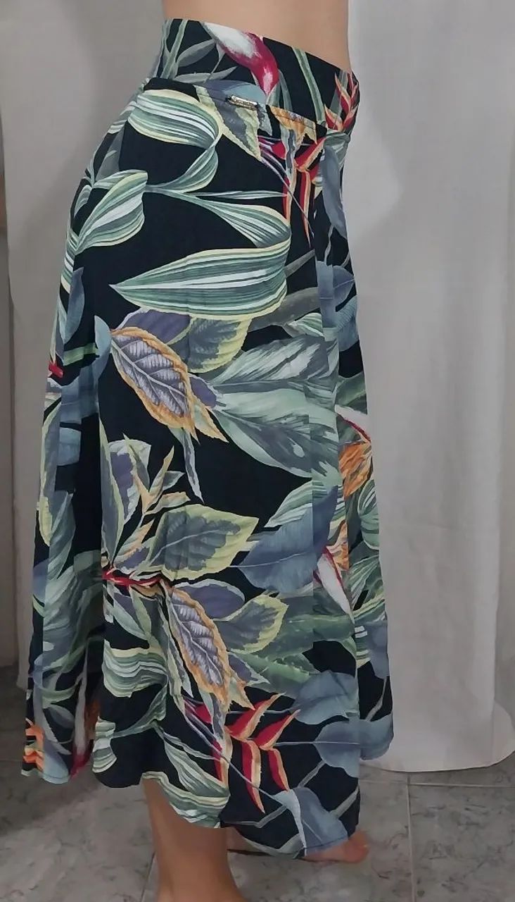 Saia midi tropical - Foto 5