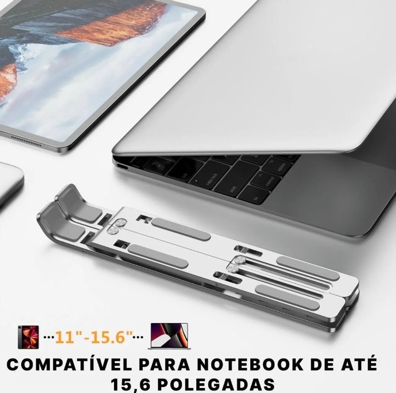 Suporte De Alumínio Para Notebook - Produto Novo - Foto 2