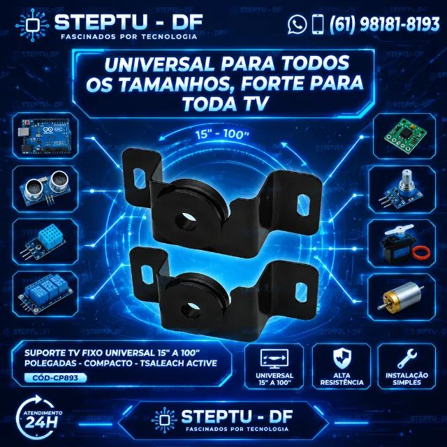 Suporte Tv Fixo Universal 15'' A 100'' Polegadas - Compacto - Tsaleach Active COD-CP893  