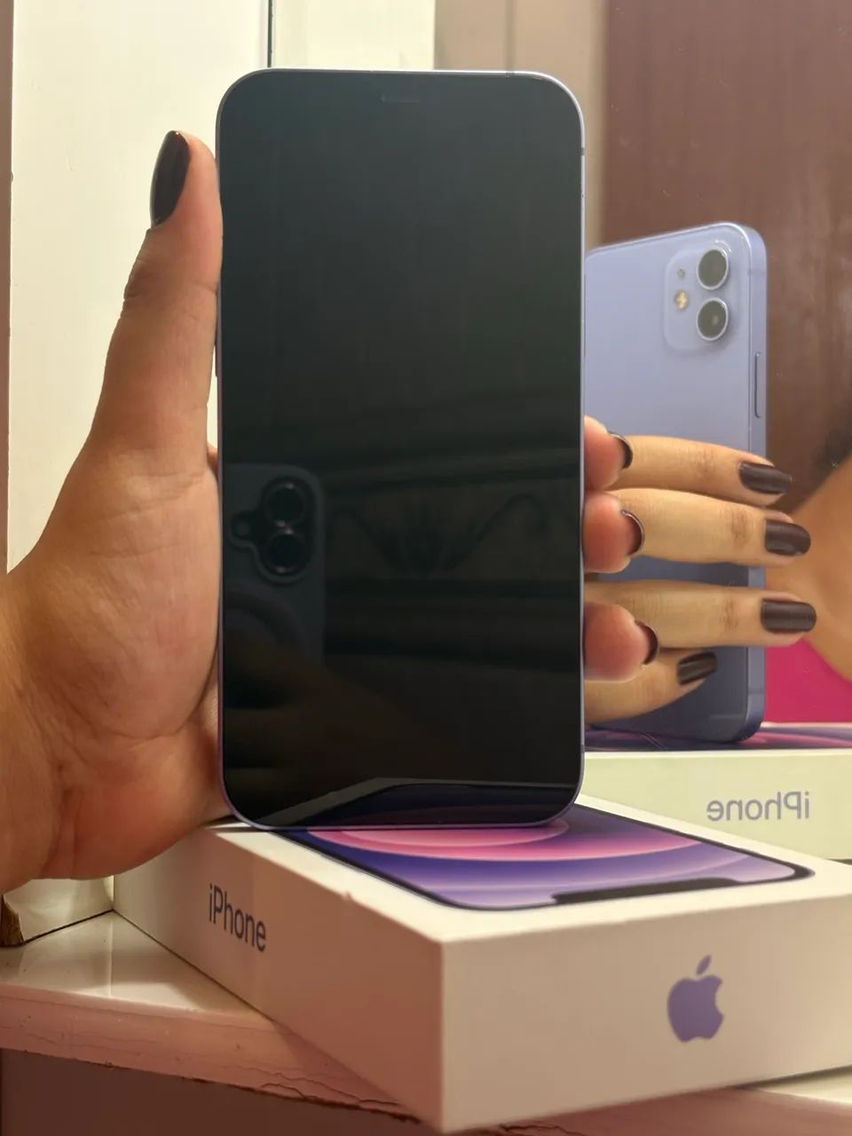     iPhone 12 64GB Roxo | Excelente Estado | Caixa + NF - Foto 4