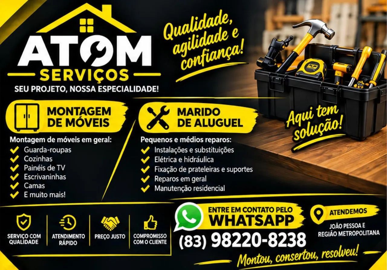 Montador de móveis e marido de aluguel 