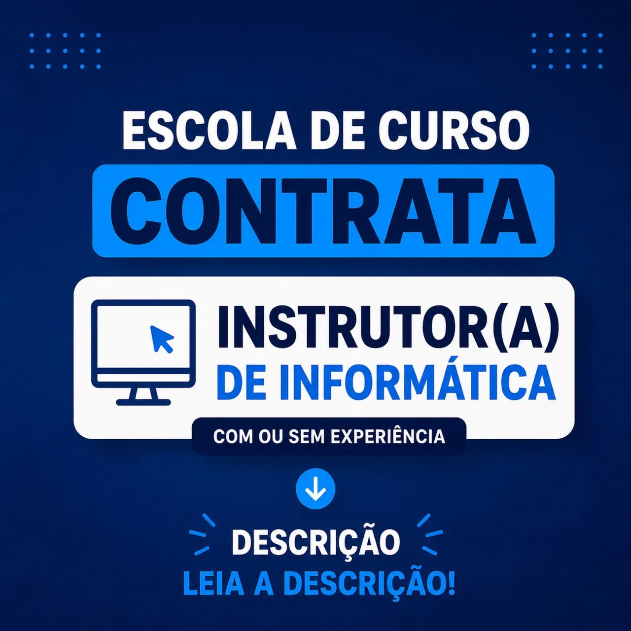 Vaga p/ Instrutor de Informática  - Foto 2