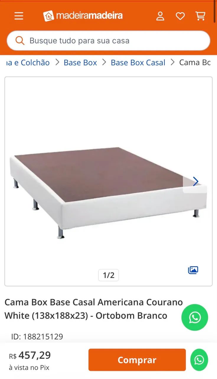 Base cama box casal ortobom - Foto 3