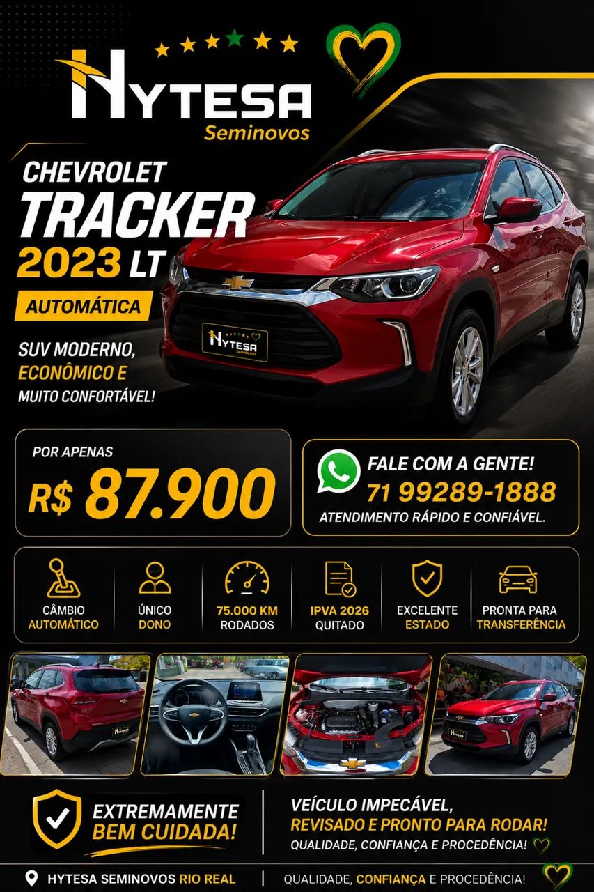 Chevrolet Tracker TRACKER LT 1.0 Turbo 12V Flex Aut. 2023