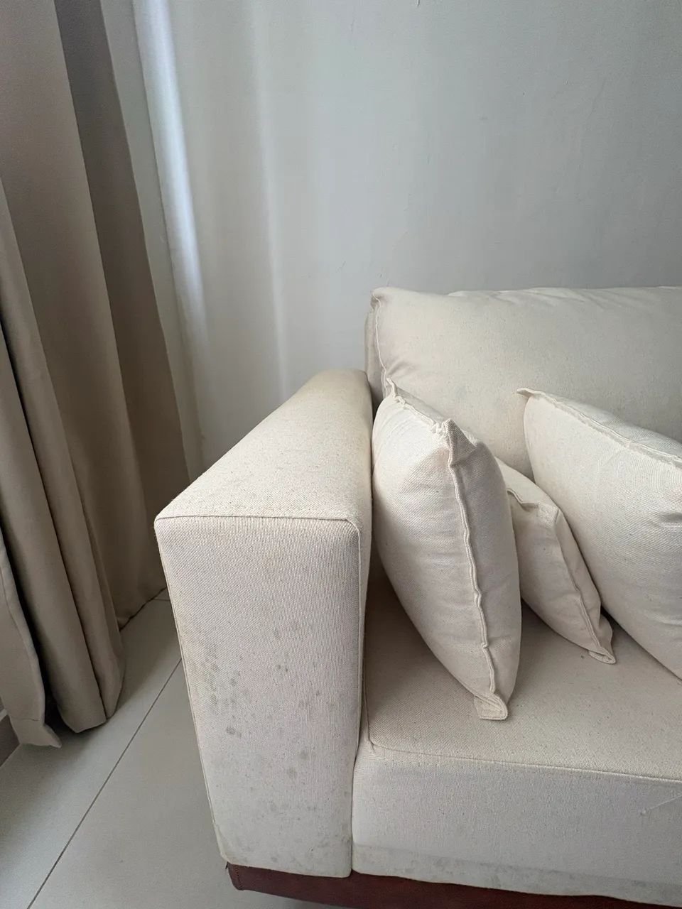 Sofa living linho 3 lugares - Foto 5