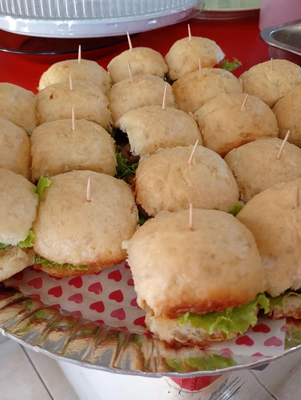 Mini hambúrguer