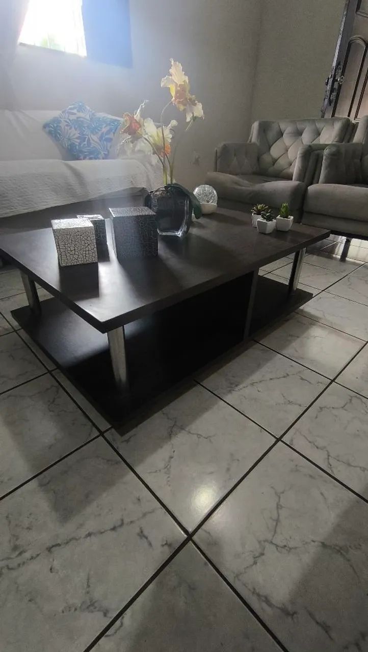Mesa de Centro Imbuia / Sala - 2 Andares