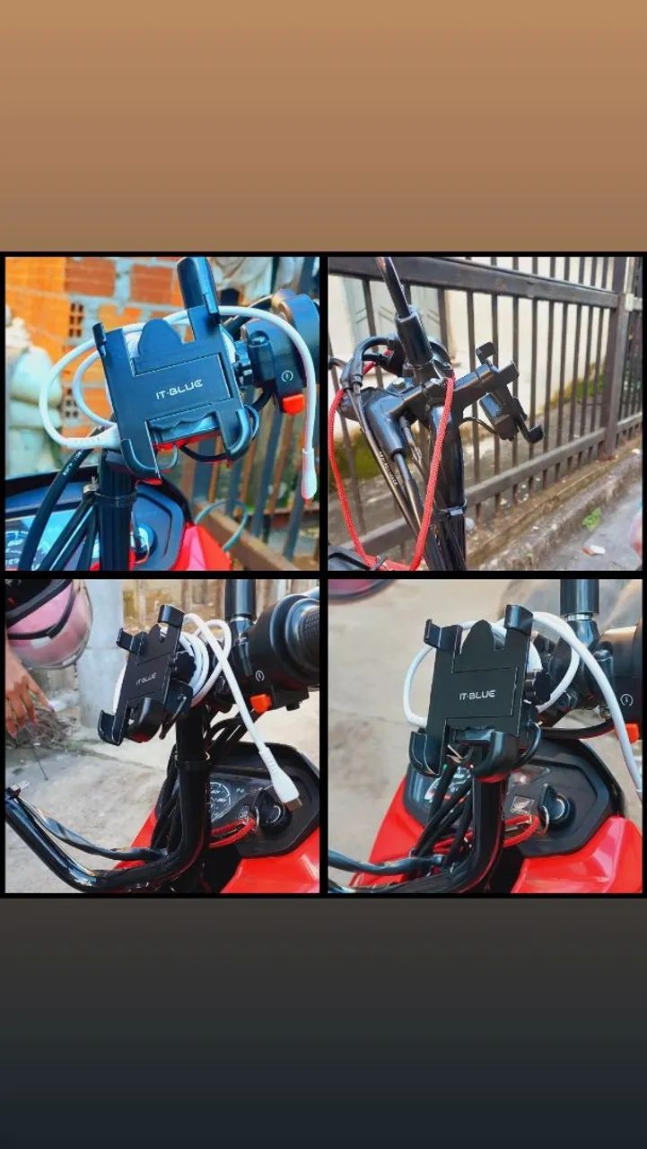 Suporte de celular para moto - Foto 3