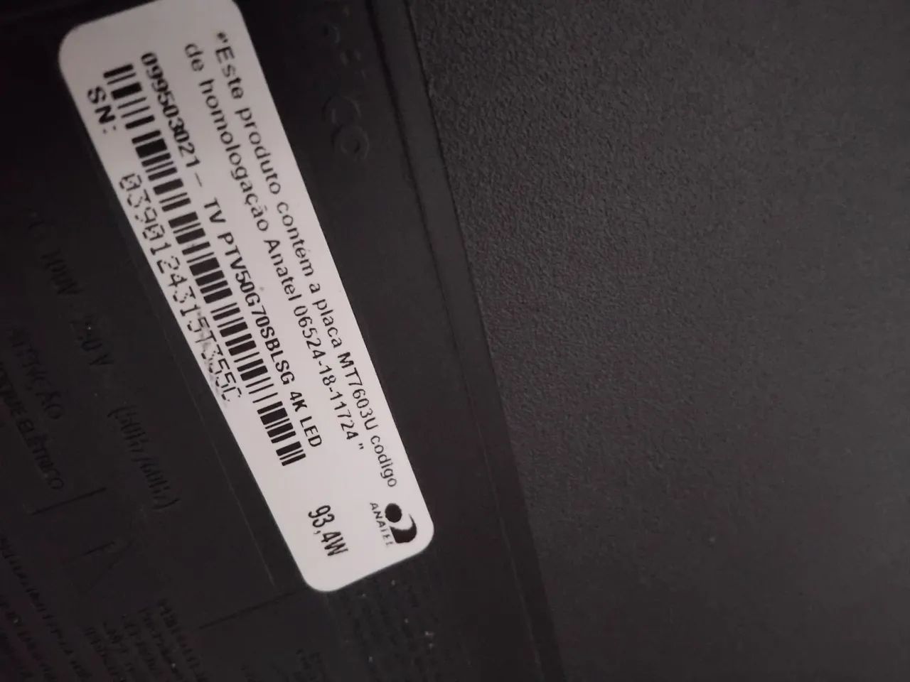 Tv smart 50" polegadas  philco 4k com defeito não liga  - Foto 3