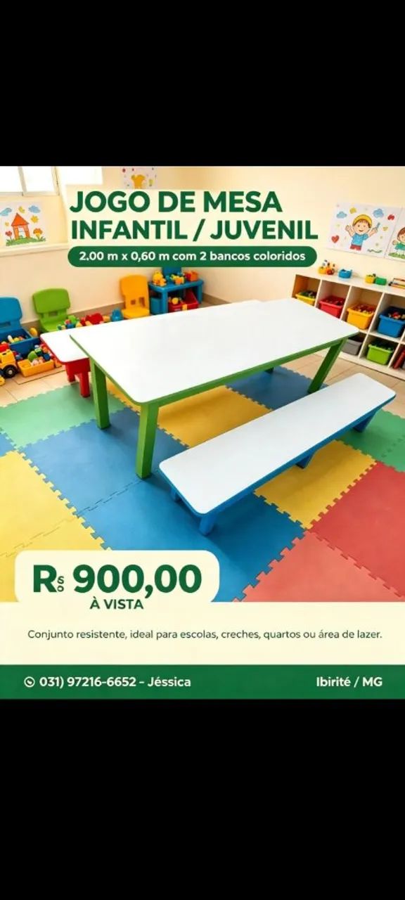 Mesas de crianças 