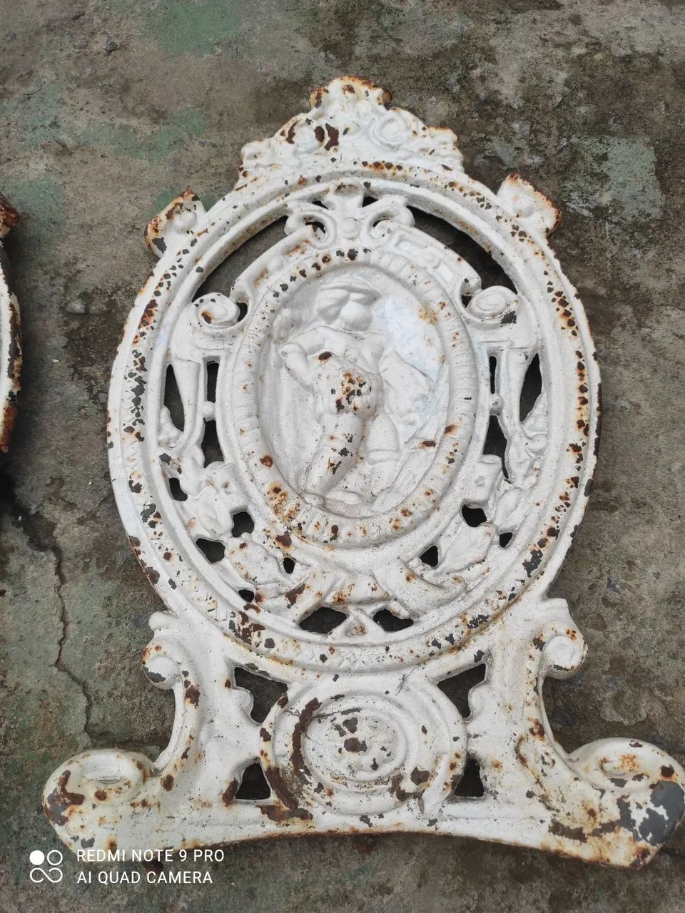 Encostos de cadeira antigos,ferro fundido: - Foto 2