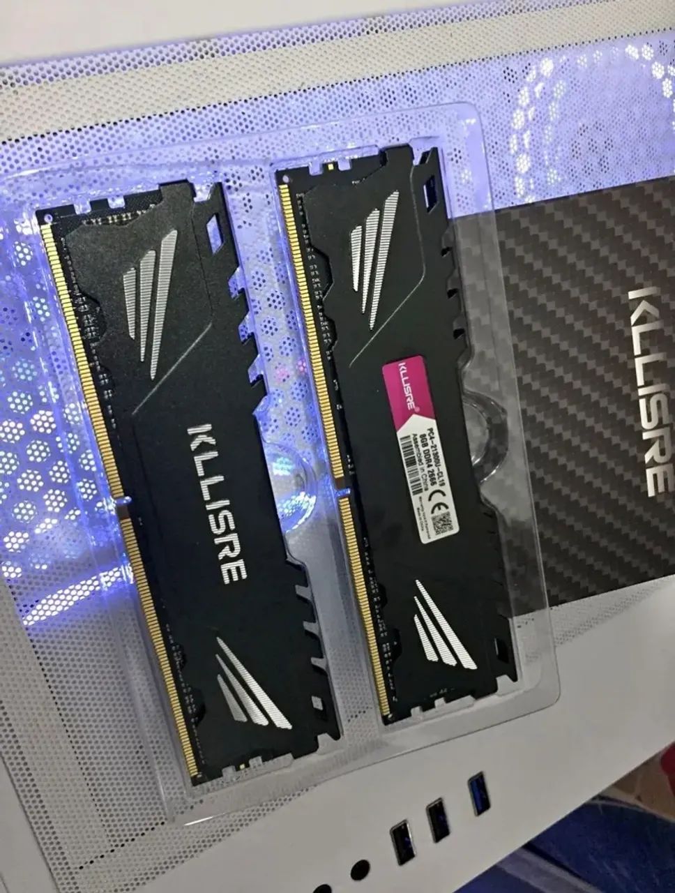Memória ram kllisre ddr4 2x8gb 2666Mhz