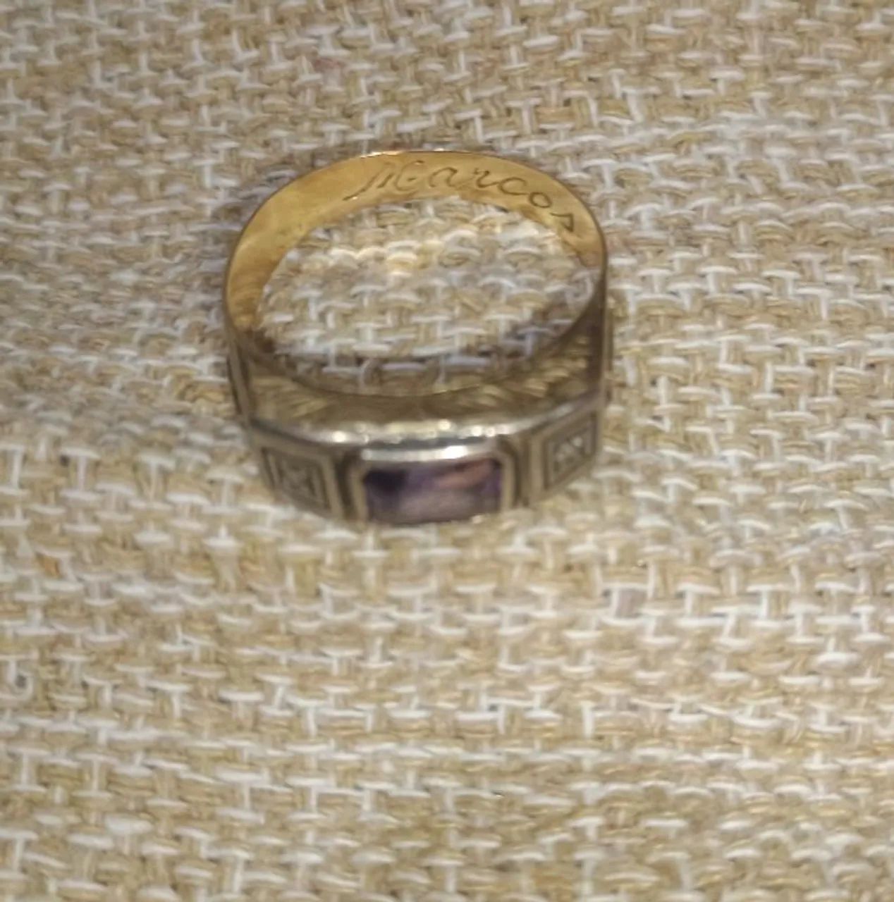 Anel de formatura ouro 18k - Foto 4