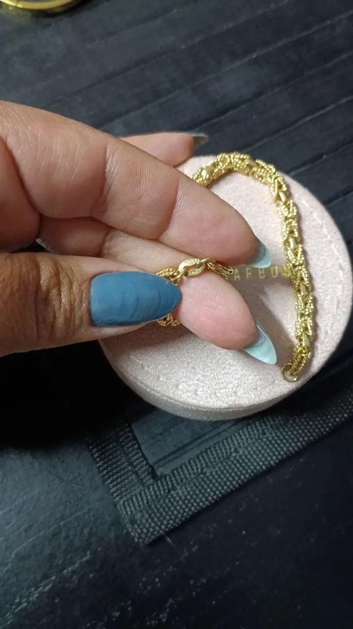 Pulseira banhada a ouro  - Foto 3