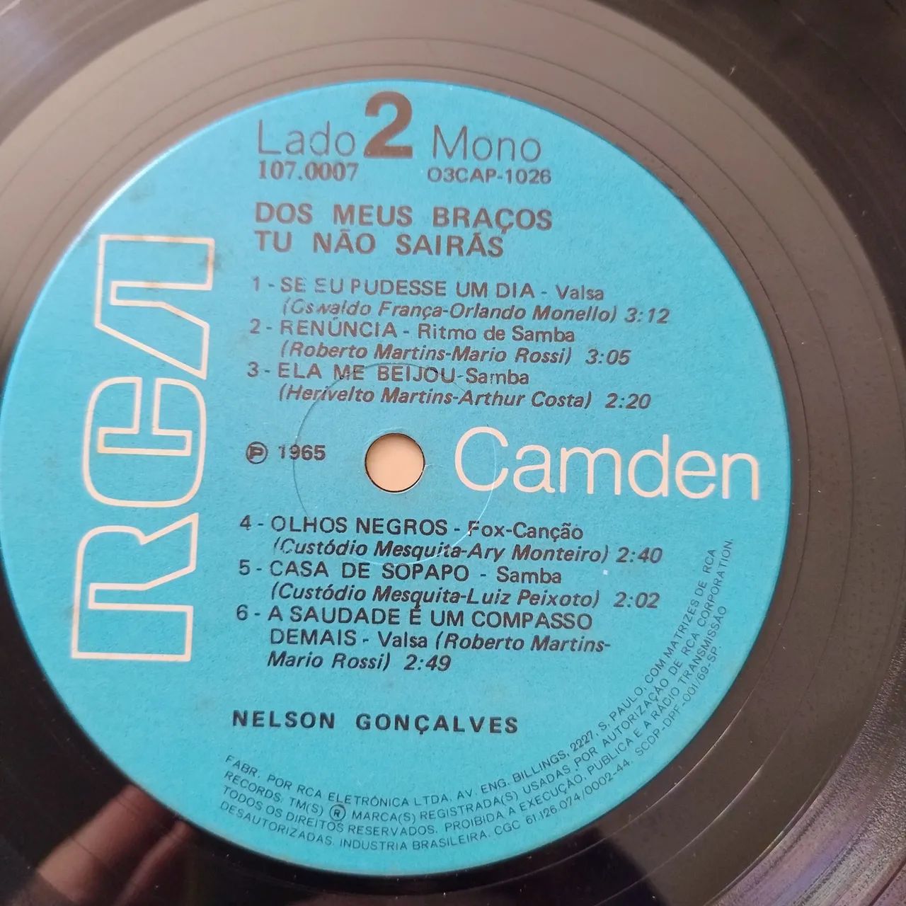 Vinil nelson Gonçalves dos meus braços tu não sairás  - Foto 4