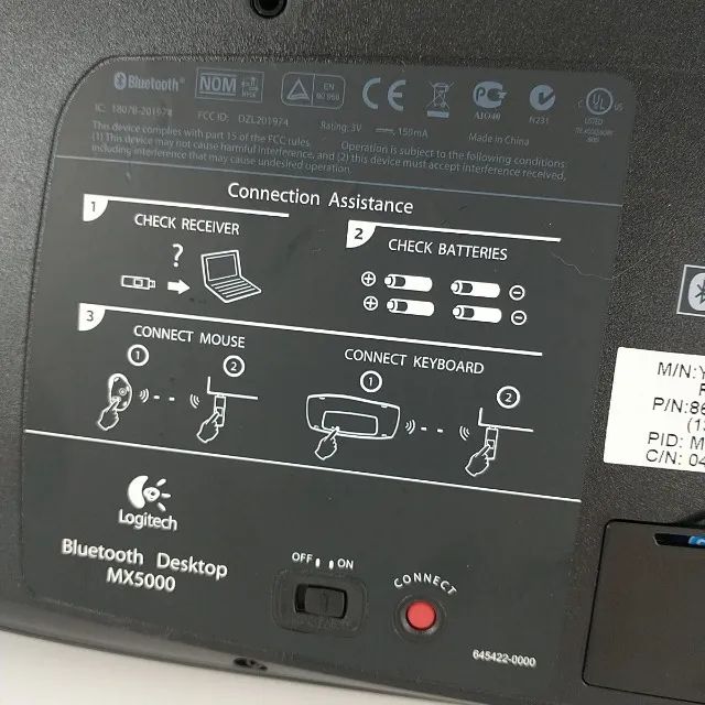 Teclado sem fio Logitech MX5000 - Foto 5