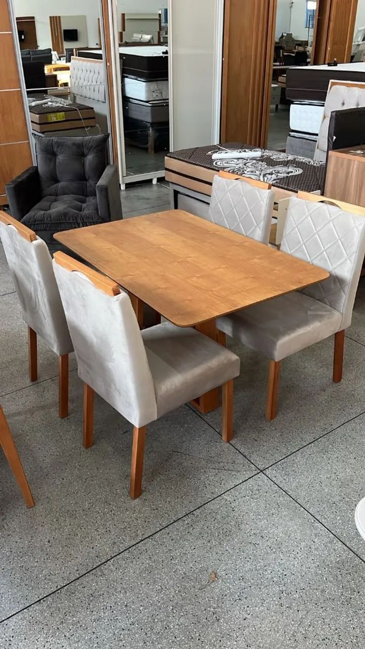 Mesa de Jantar com 4 cadeiras de 1.20m - Foto 3
