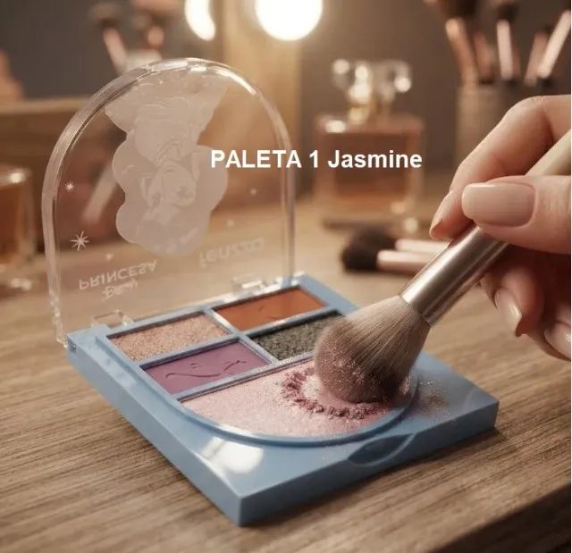 kit 3 paletas de sombras princesas disney fenzza - Foto 2