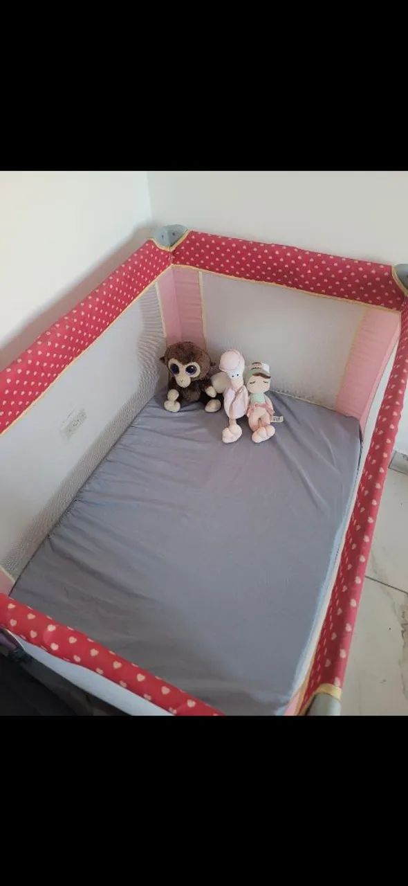 Berço portátil com colchão 