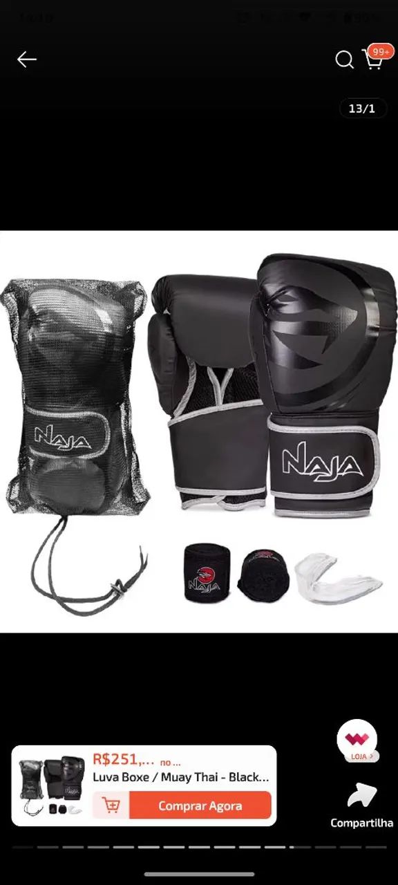 Kit Luvas de Boxe 12oz e 14oz (2 Pares) - Foto 2