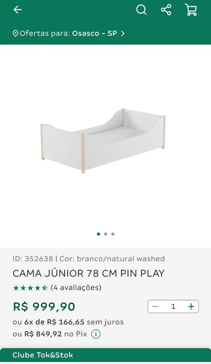Cama Pin Play Tok&stok - Foto 3
