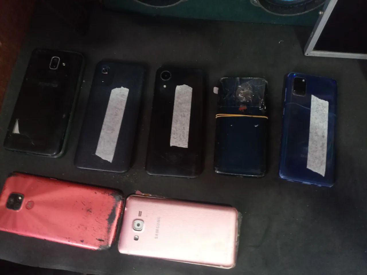 Lote com 7 celulares 