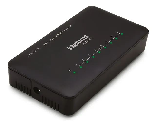 Switch Intelbras de 8 Portas Giga Não Gerenciável Sg 800 Q+ - Foto 3