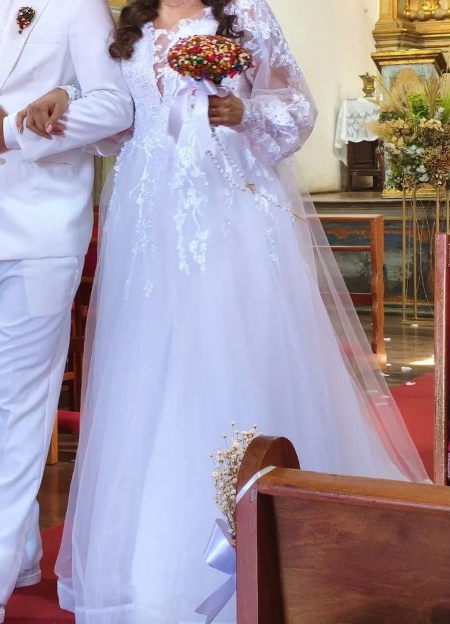 Vestido de Noiva completo  - Foto 3