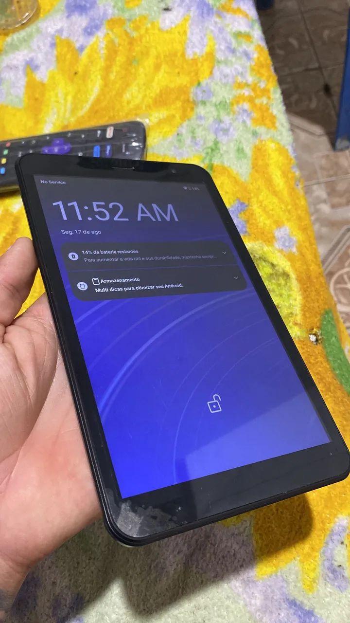 Tablet Multilaser 4GB 64GB - chip 4G + cartão - tela 