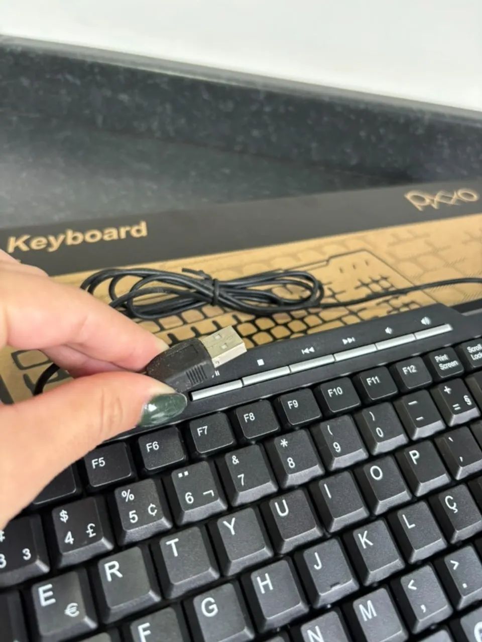 Teclado USB Daten/KMex  KM-2028U pb  - Foto 5