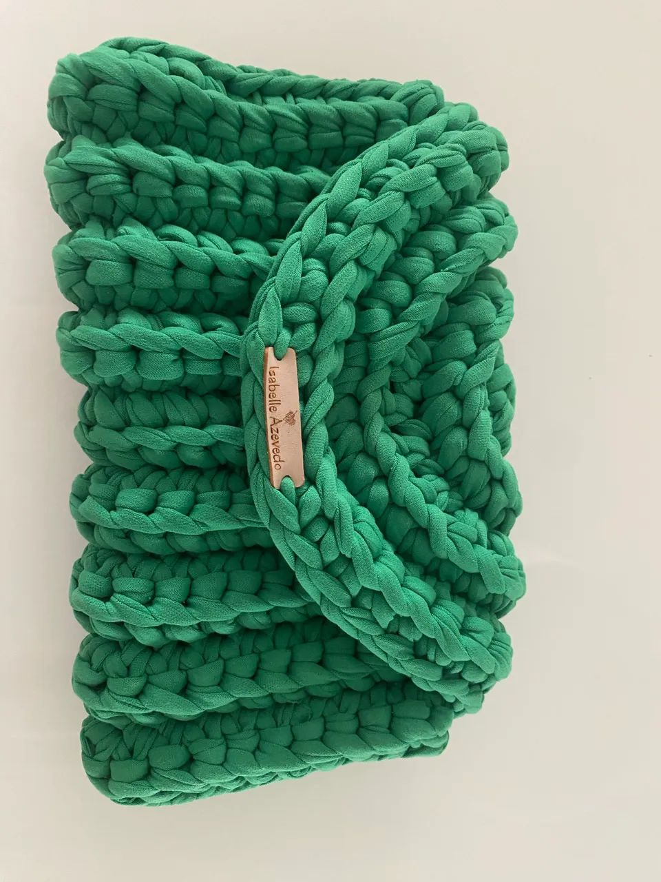 Bolsa verde artesanal