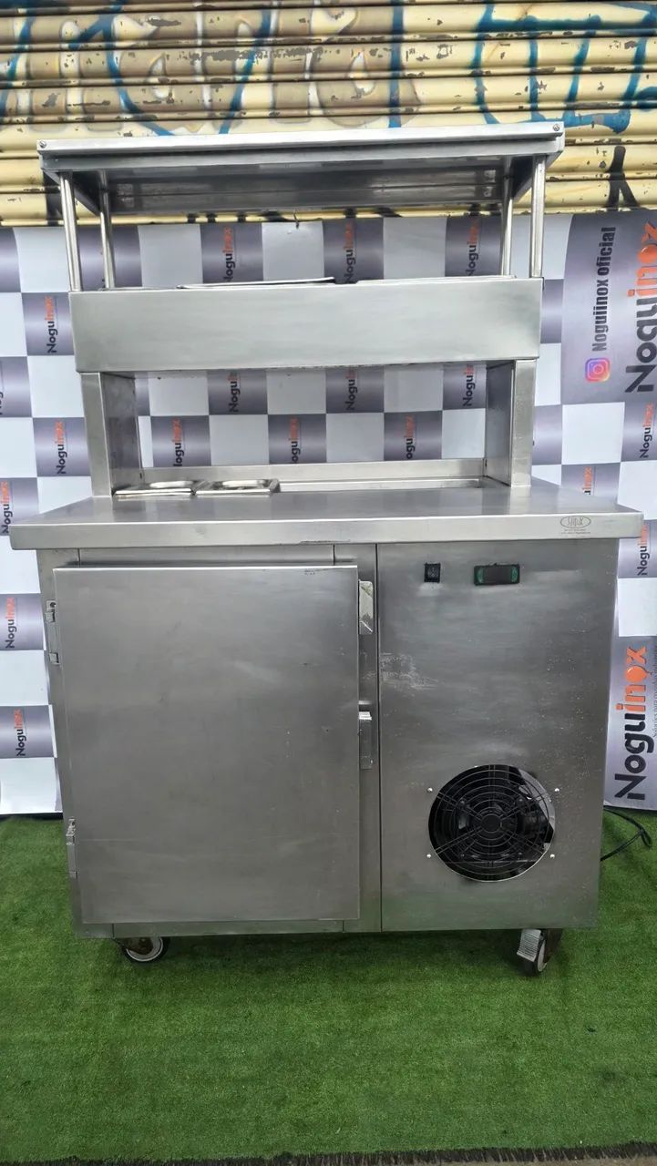 Balcao refrigerado inox codimentadora 