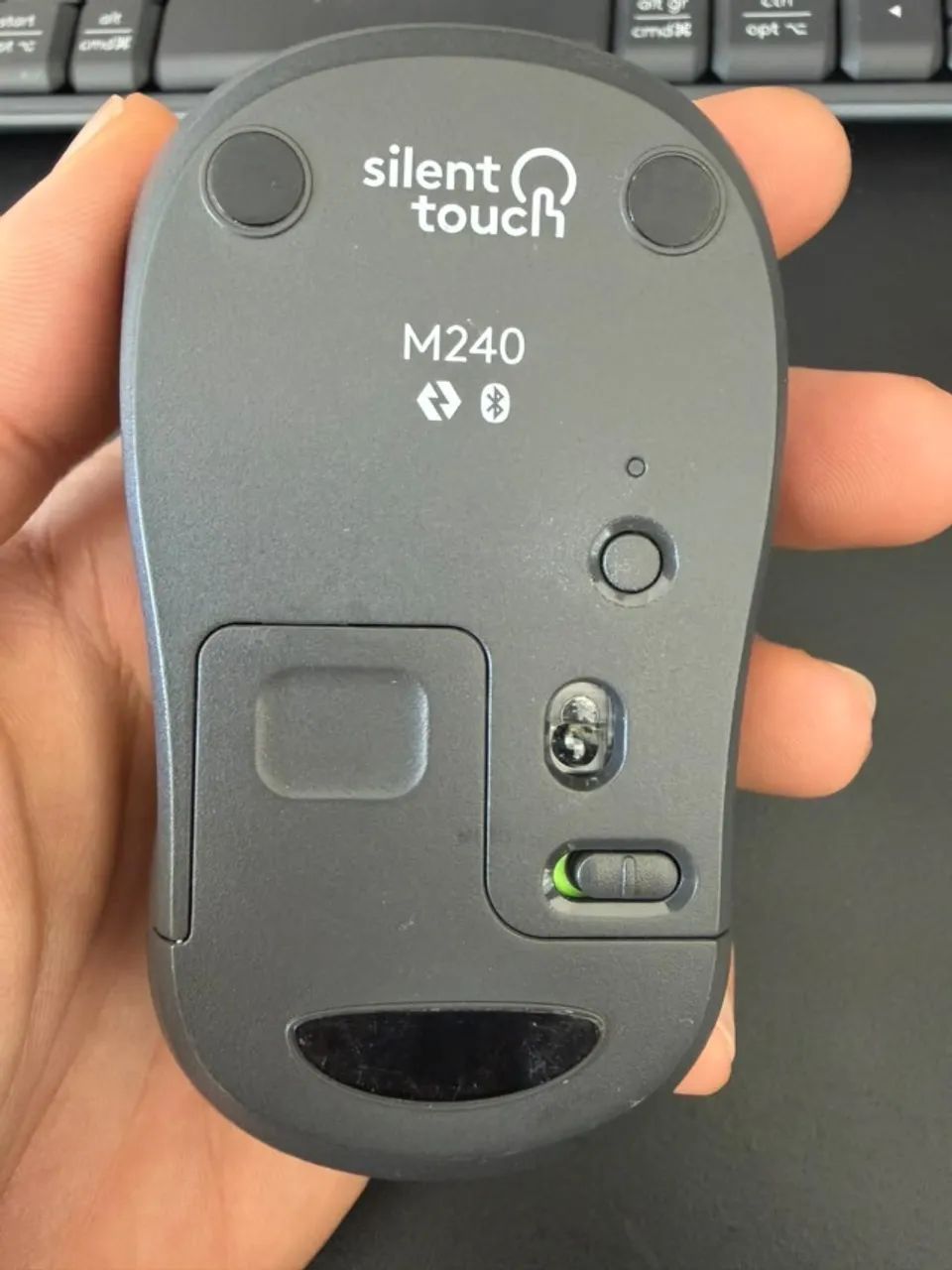 Mouse Bluetooth para iPad, Mac Logitech M240 - Super novo - Foto 2