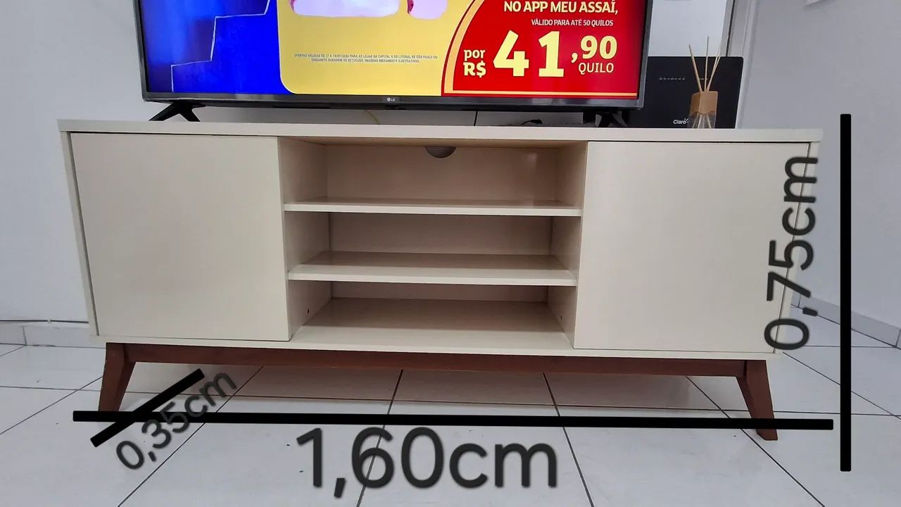 Rack para TV 55 a 65 polegadas - Foto 3
