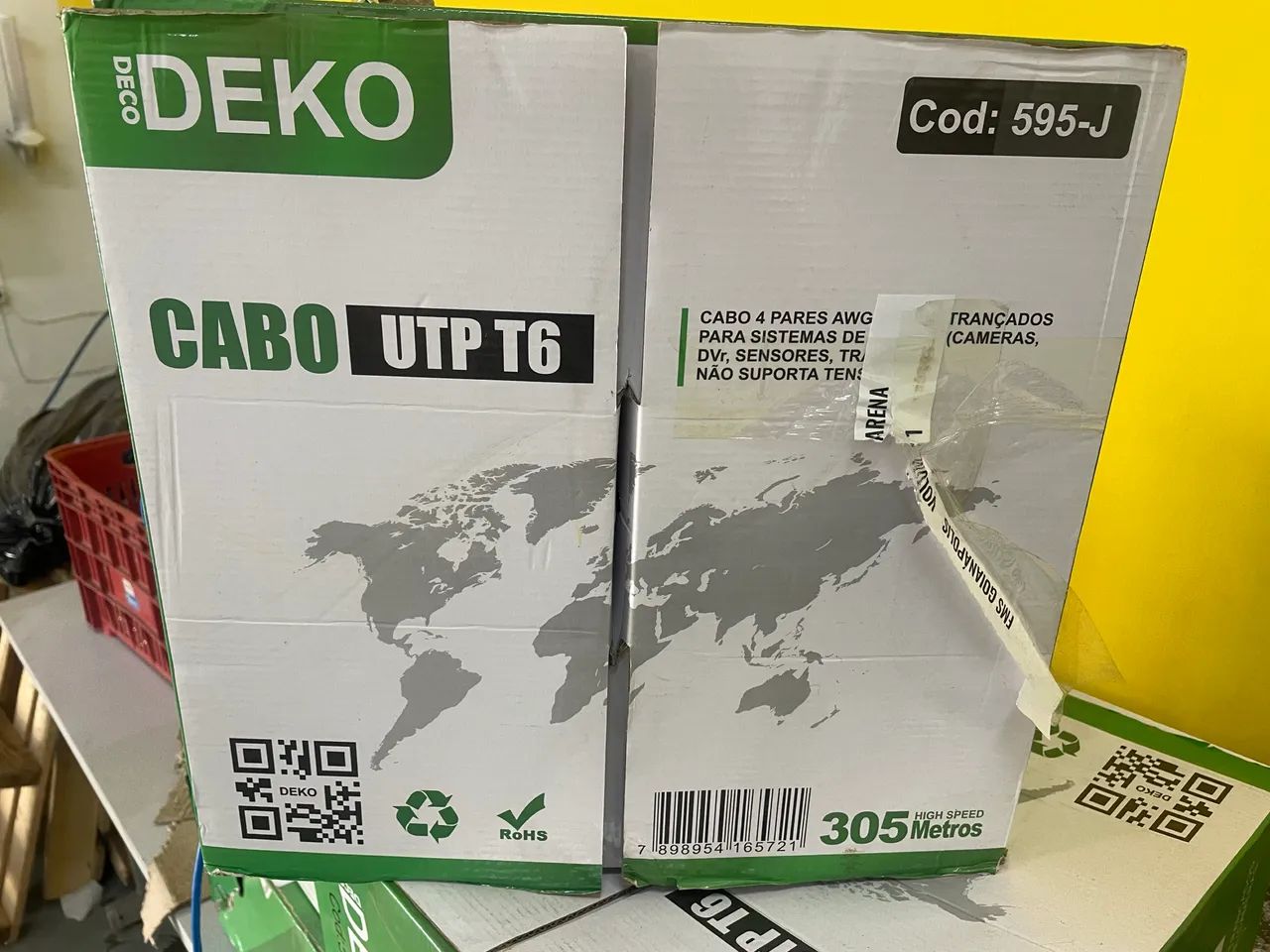 5 Caixas de Cabo de 305 metros rede deko t6 30 % cobre  - Foto 2