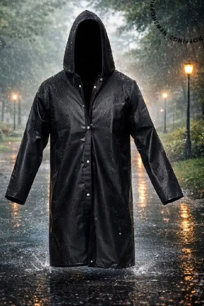 Capa de Chuva Longa com Capuz - Foto 5