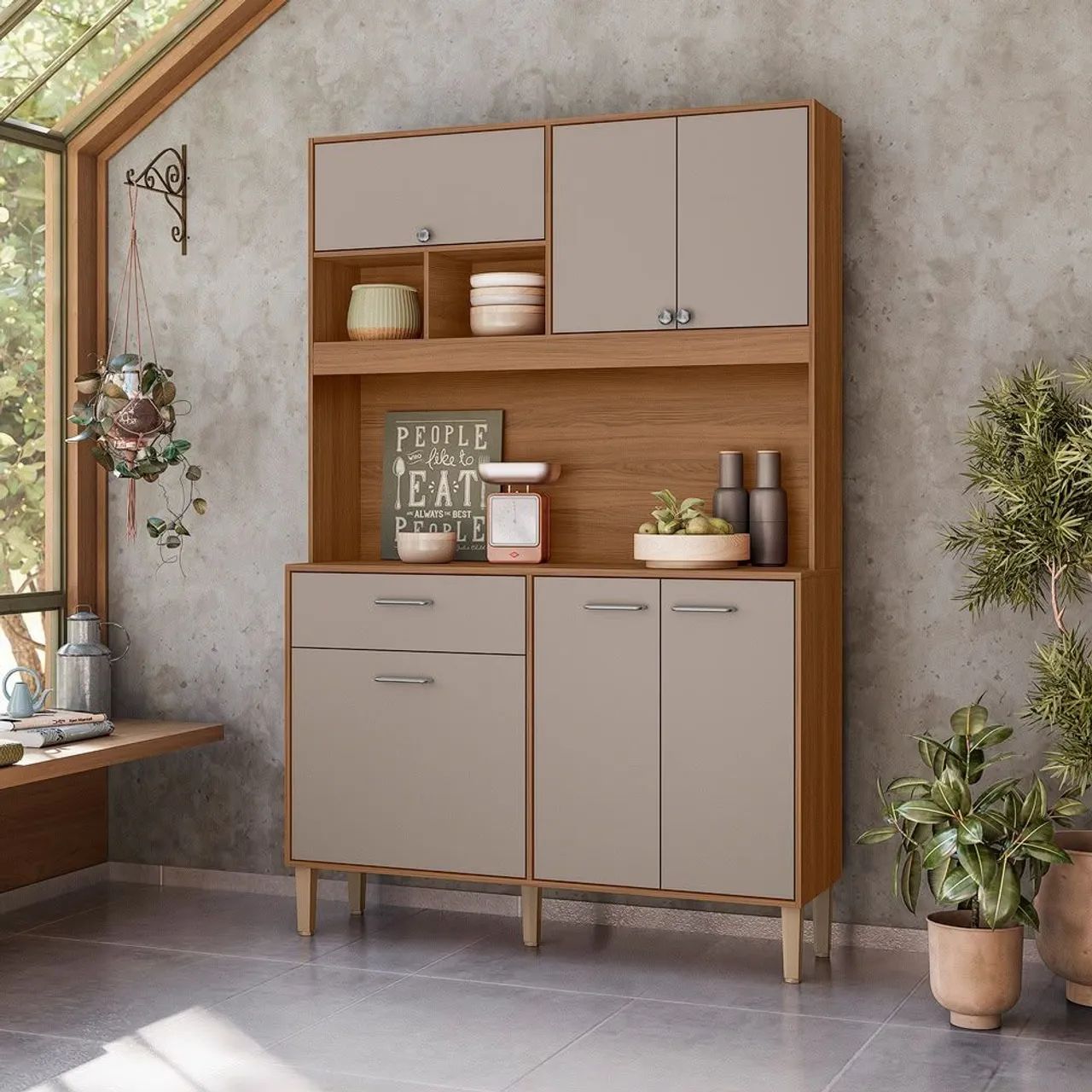Armário de cozinha com design moderno e funcional - Foto 3