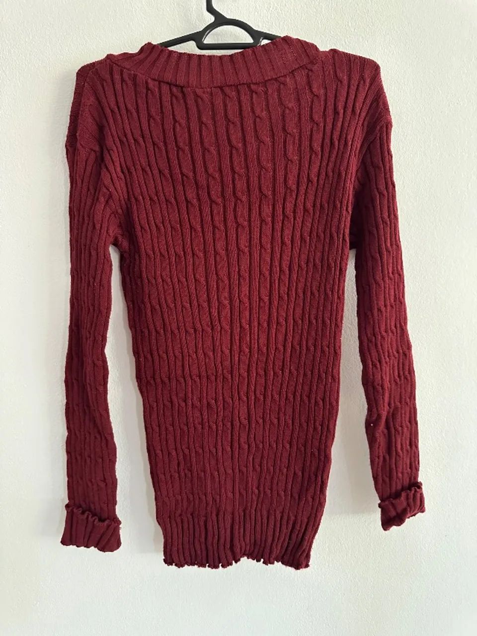Suéter feminino marsala - Foto 2