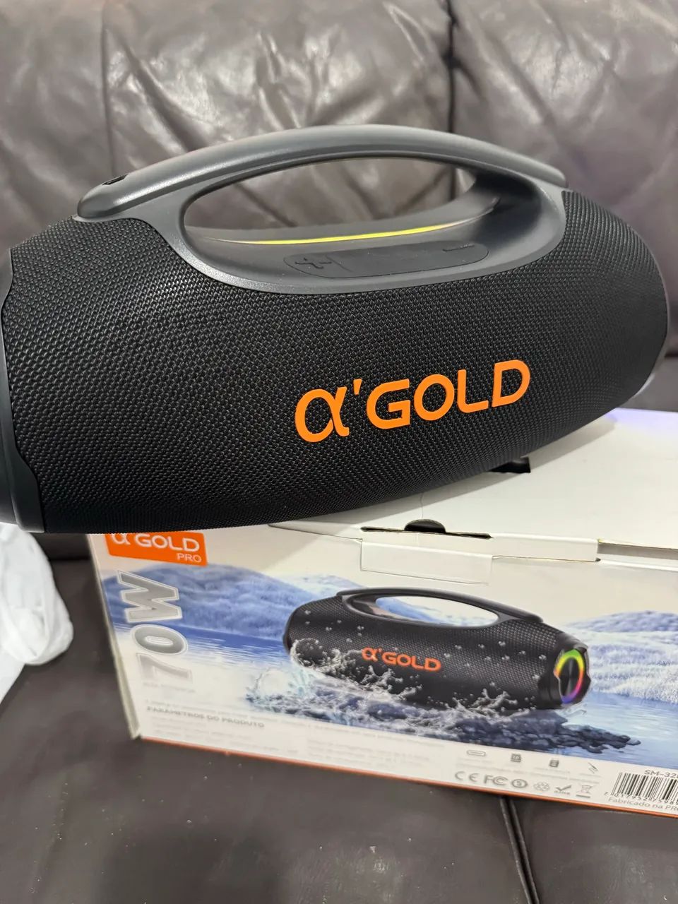 Caixa de som Gold 70 wats Nova Bluetooth 38 cm  - Foto 2