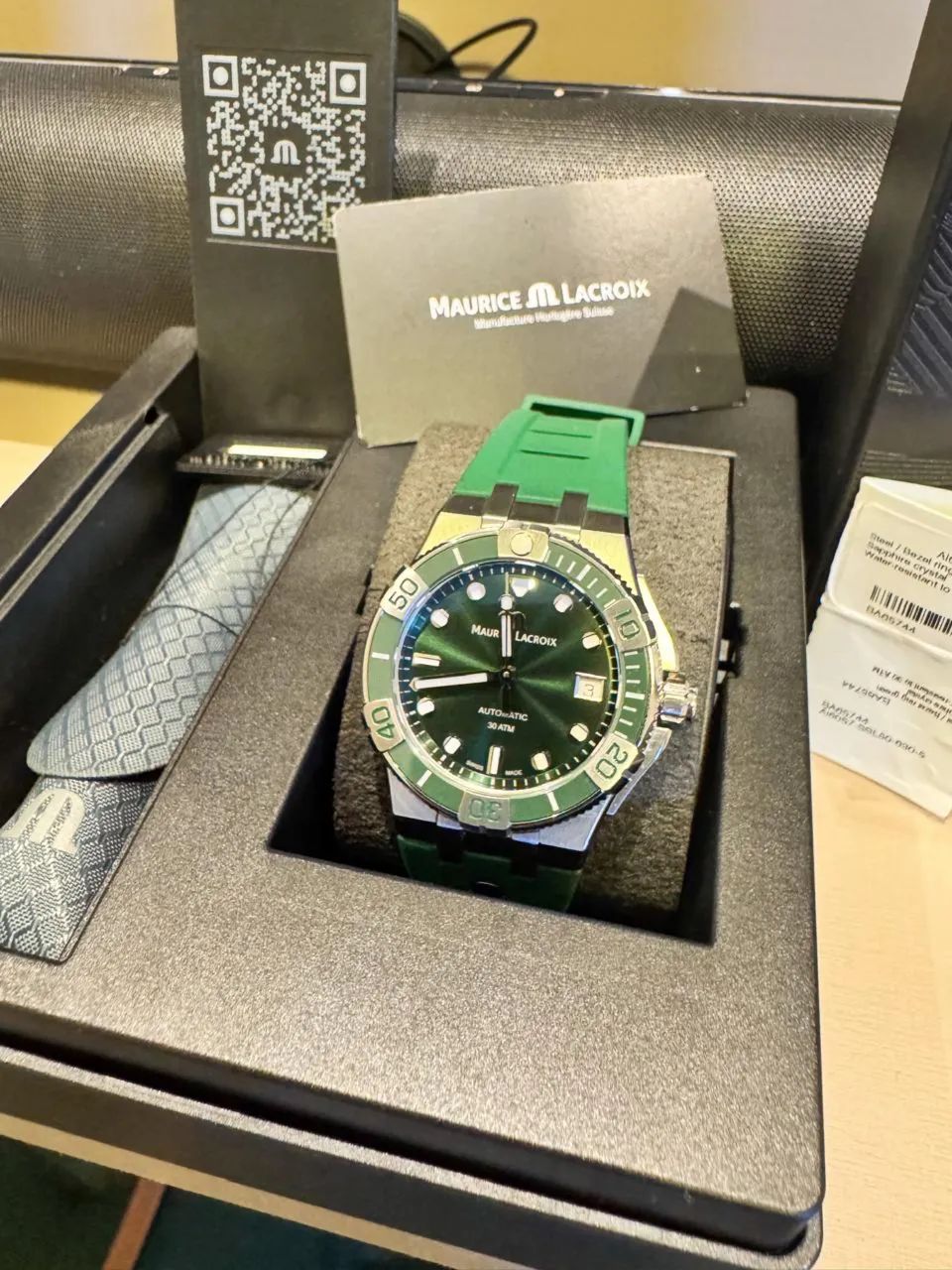 Maurice Lacroix Aikon Automatic Green Dial Ref. AI6008-SS000-630-5