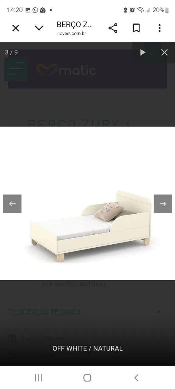 Berço Mdf, vira mini cama - Foto 4