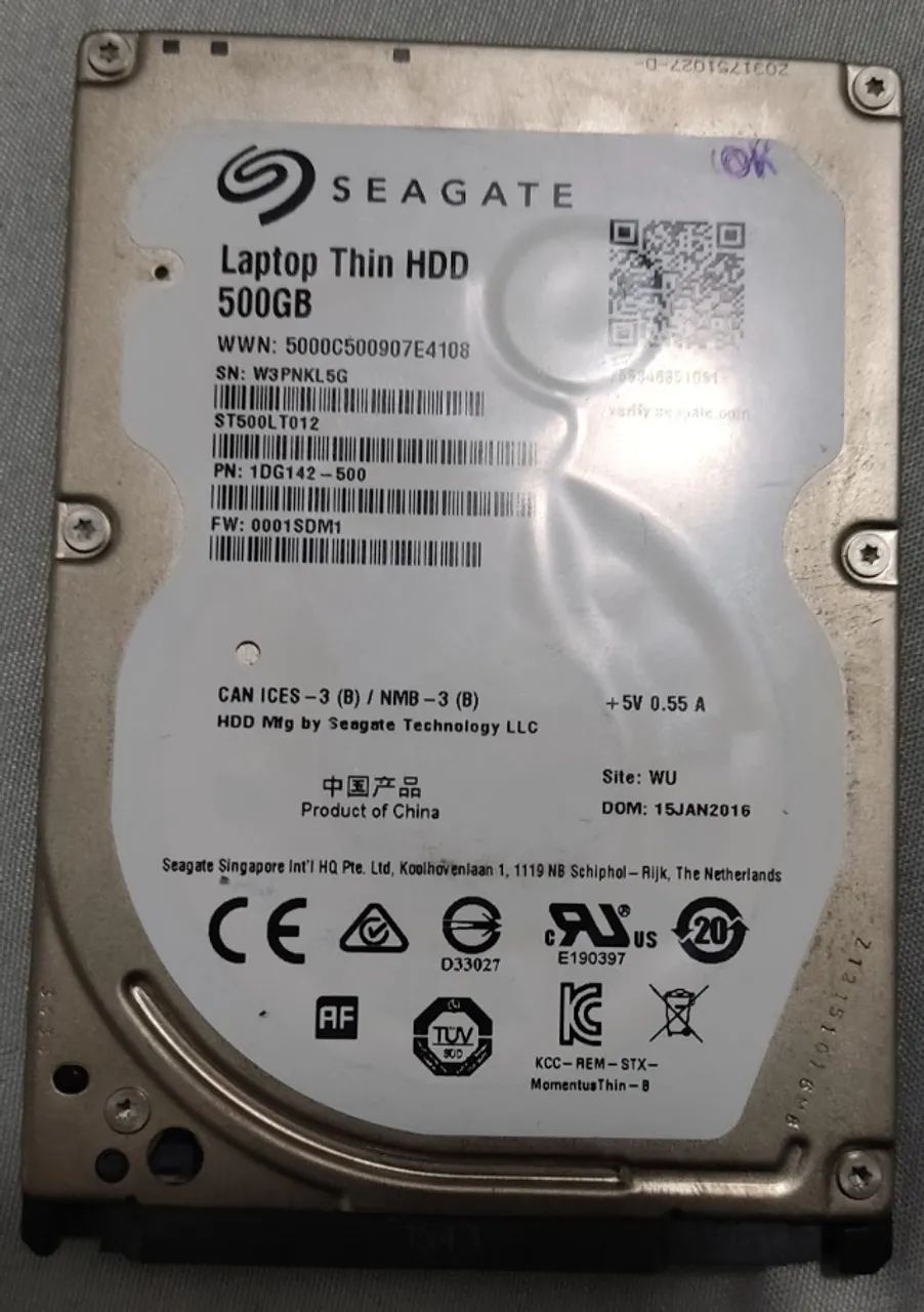 HD 500gb para notebook Seagate