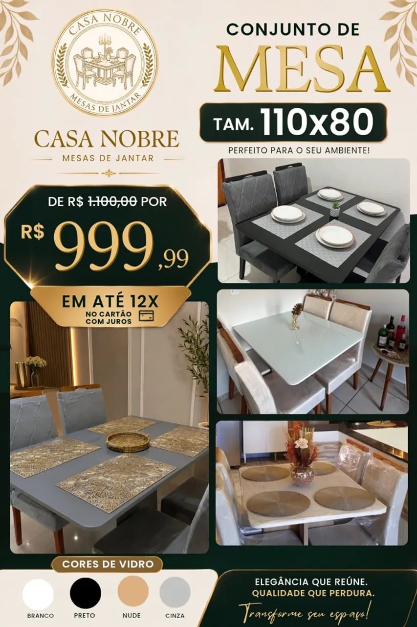 PROMOÇÃO DE MESA DE JANTAR  - Foto 3