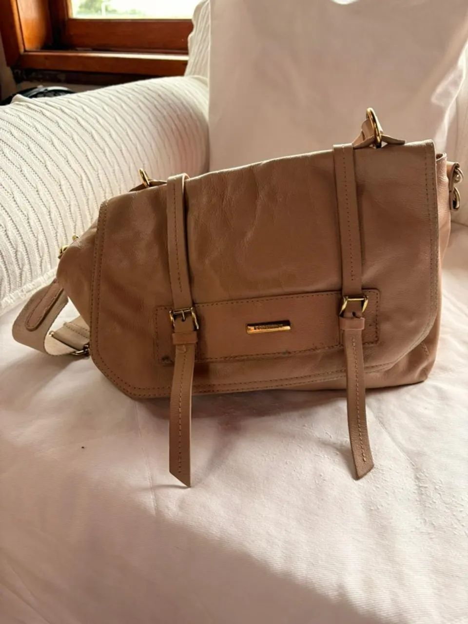 Bolsa Constance couro nude - Foto 2