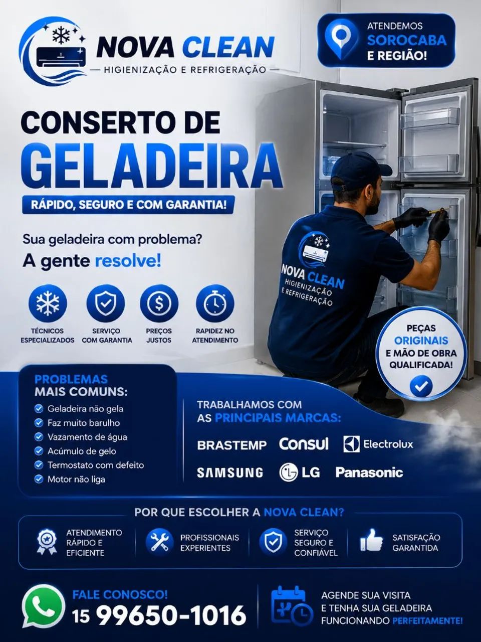 Nova clean Refrigeração e higienização 
