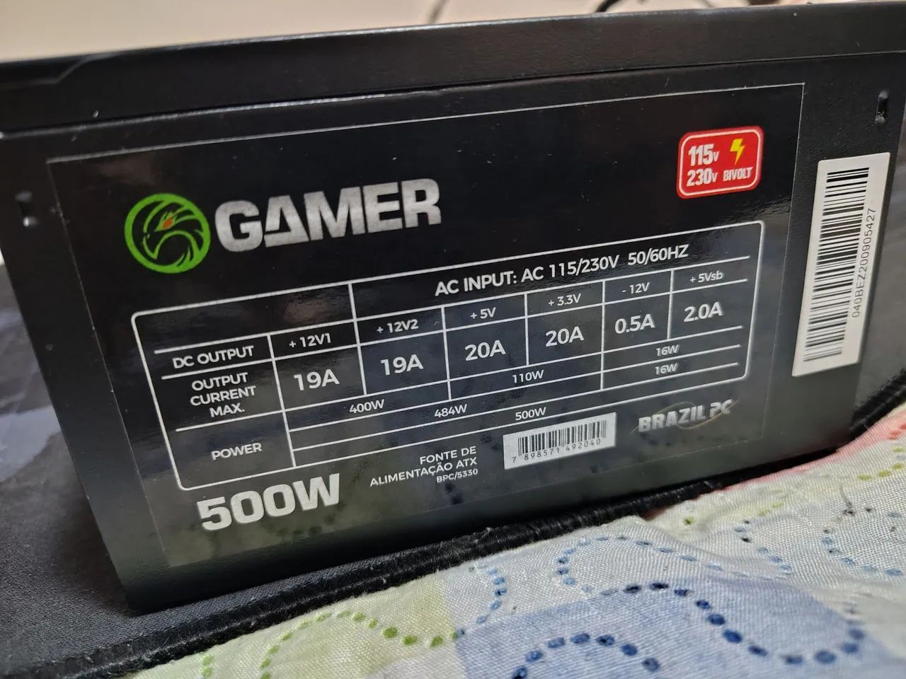 Fonte Bivolt Brazil PC BPC/5330 de 500W - Foto 2