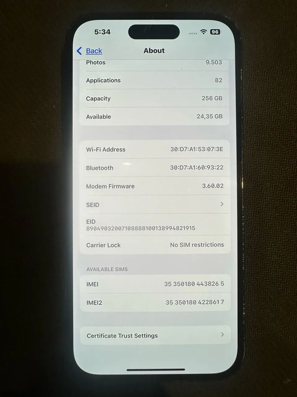 iPhone 14 Pro 256 G (traseira quebrada)  - Foto 5