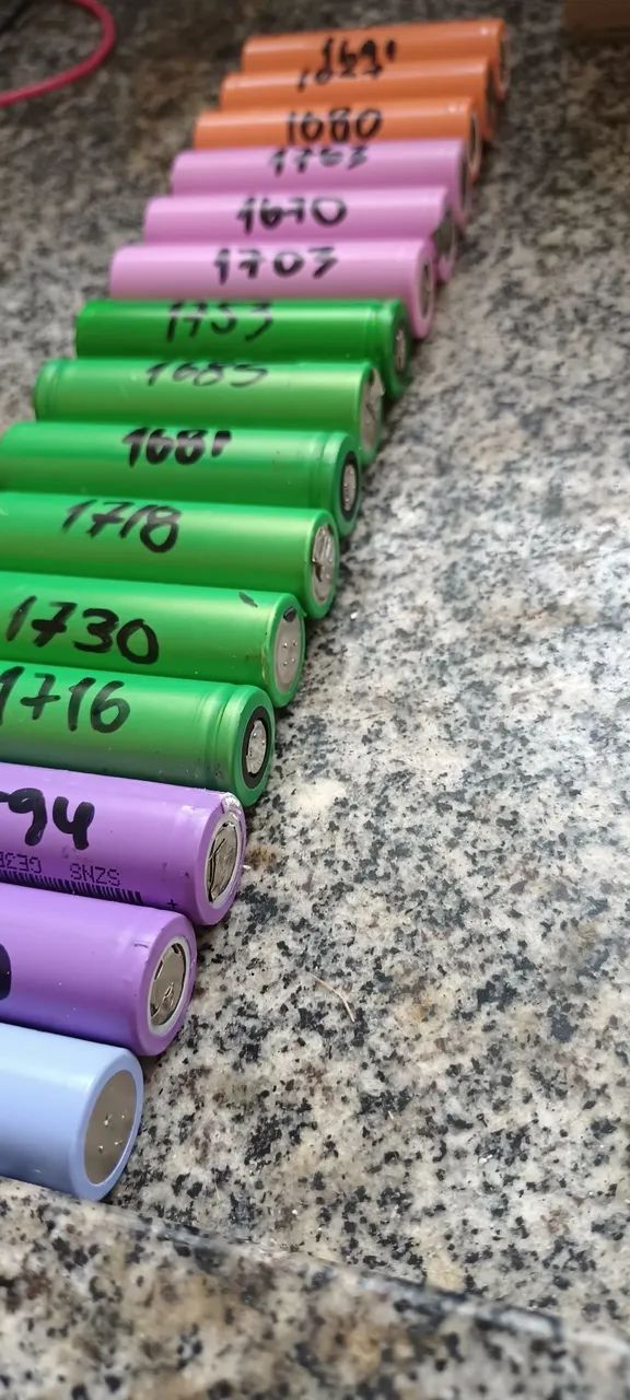 20 células 18650 entre 1600 a 1800 mah usadas - Foto 2