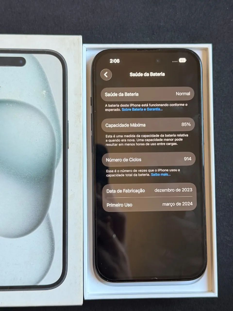 iPhone 15 Preto 128gb - Foto 5